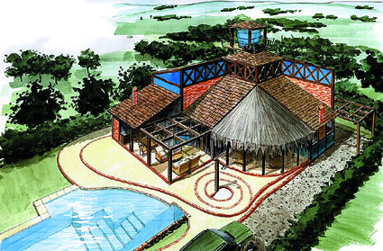 Perspectiva artistica do projeto e construção RRG 06 - Park Lane - Guaruja