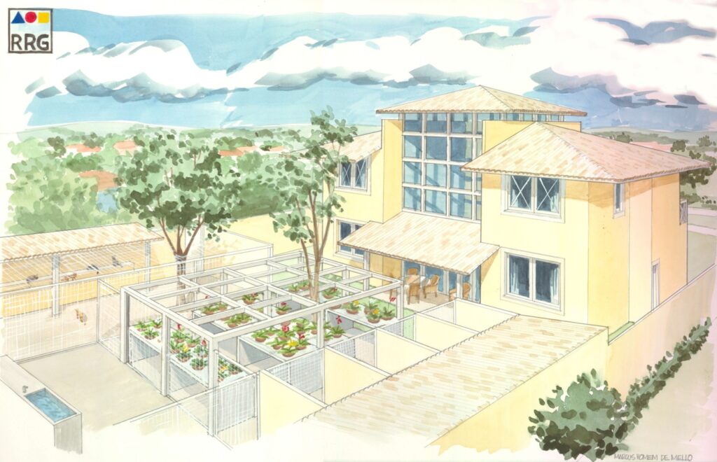 Perspectiva Artistica do projeoto e construção RRG 15 em Jardim Pernambuco I, Guarujá